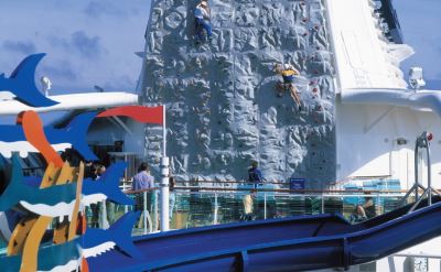 Royal Caribbean Brilliance of the Seas climbing wall